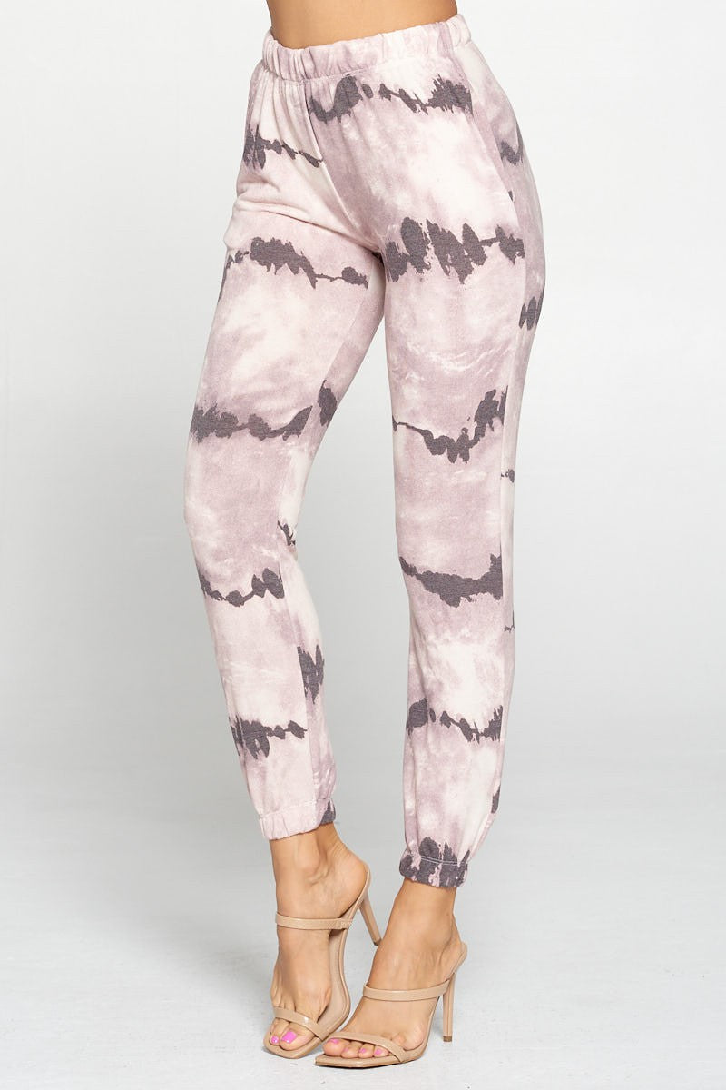 Elastic Waist Tie-Dye Jogger