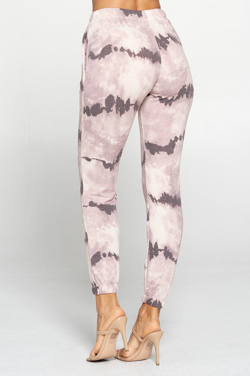 Elastic Waist Tie-Dye Jogger