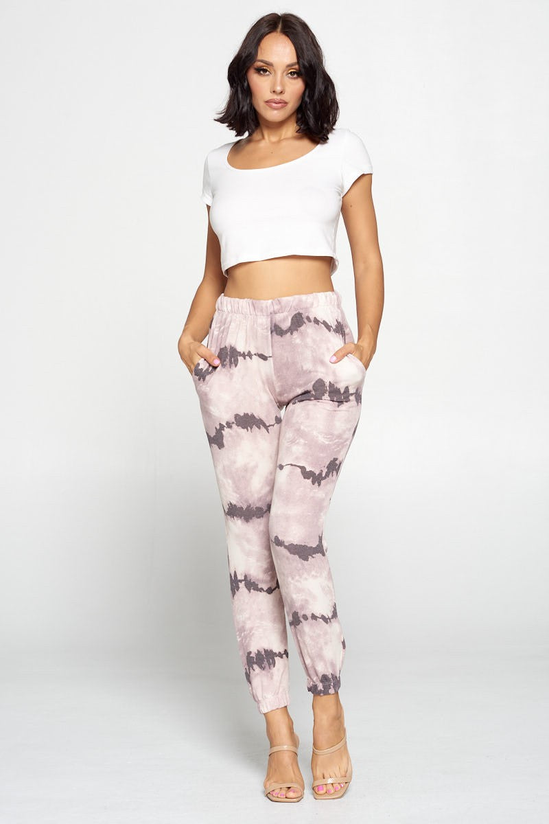 Elastic Waist Tie-Dye Jogger