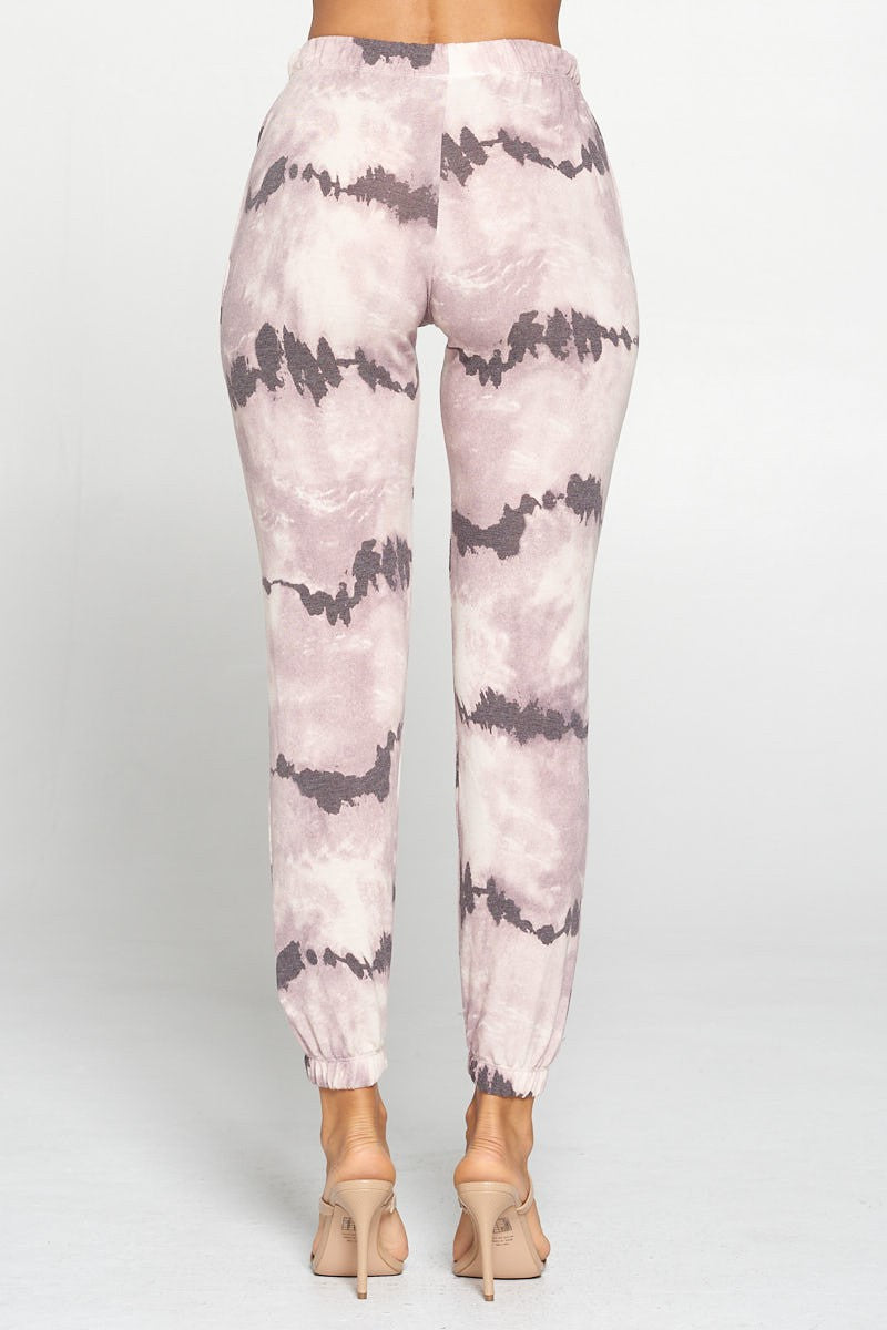 Elastic Waist Tie-Dye Jogger