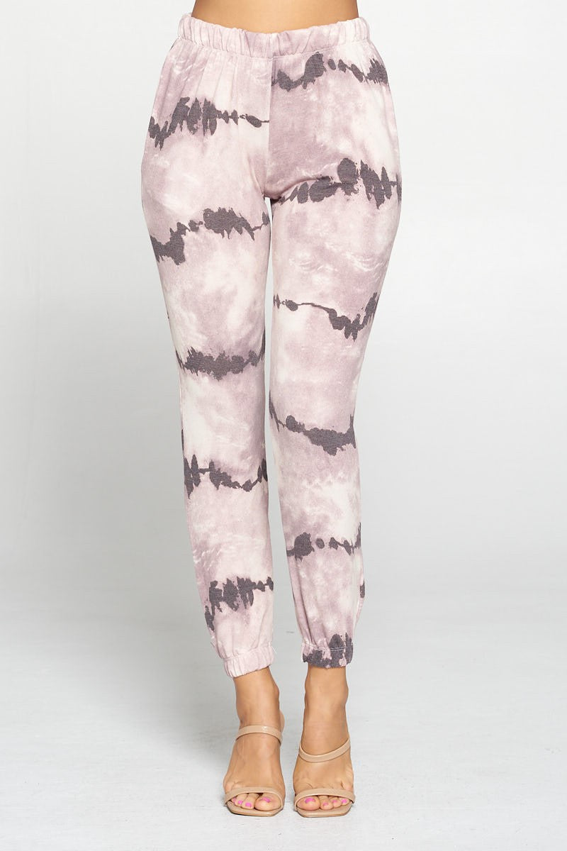 Elastic Waist Tie-Dye Jogger