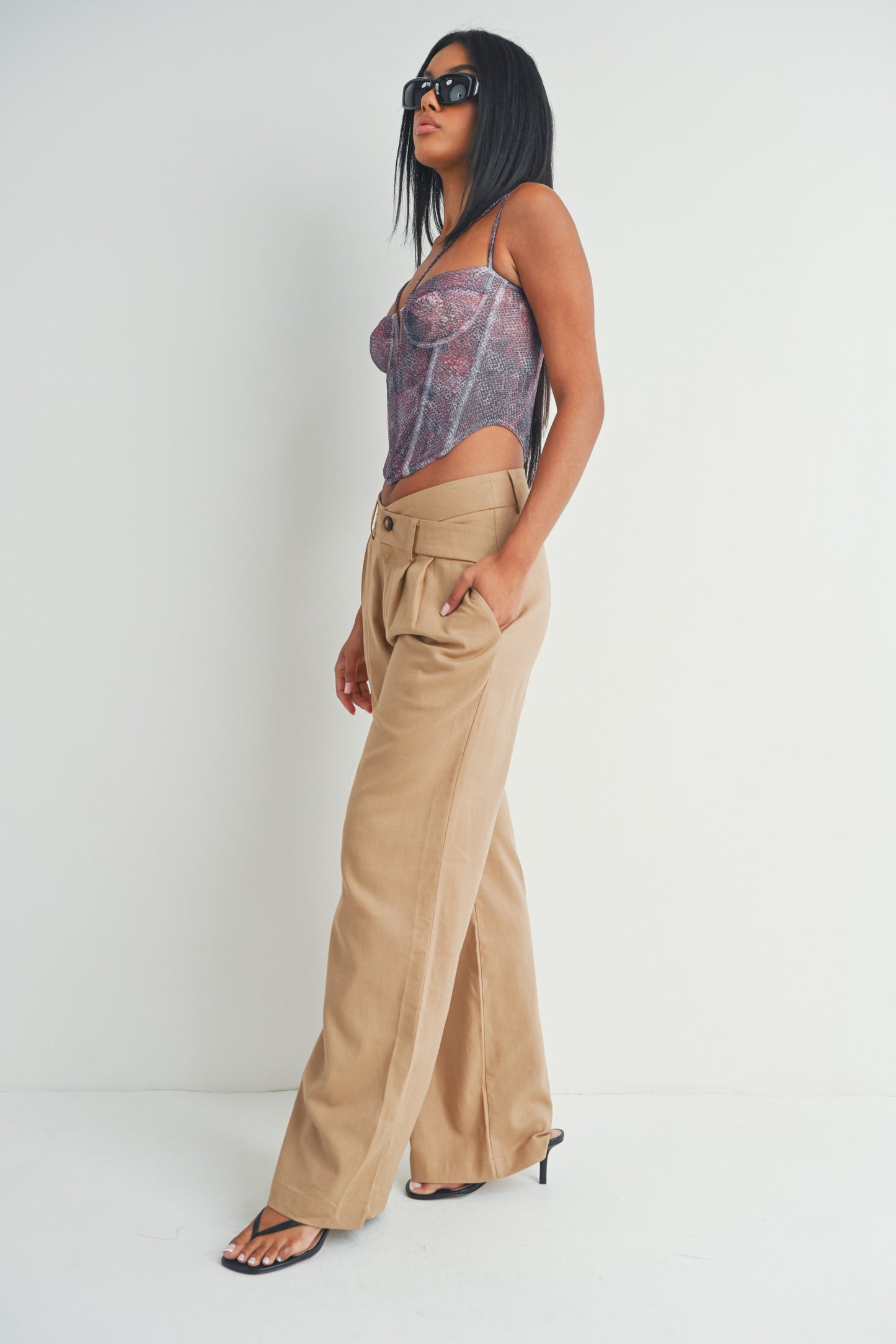 Casual Straight Leg Pants Trousers