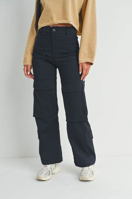 Multi Pockets Casual Front Cargo Pants