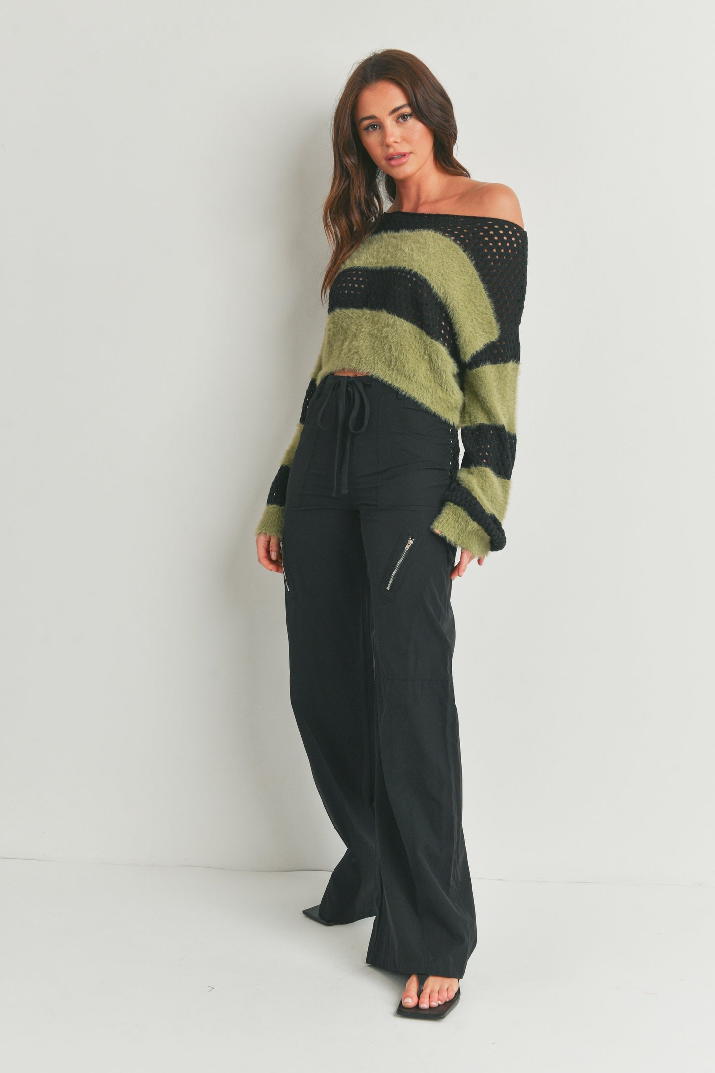 Casual Zipper Wide Leg Pants Trousers