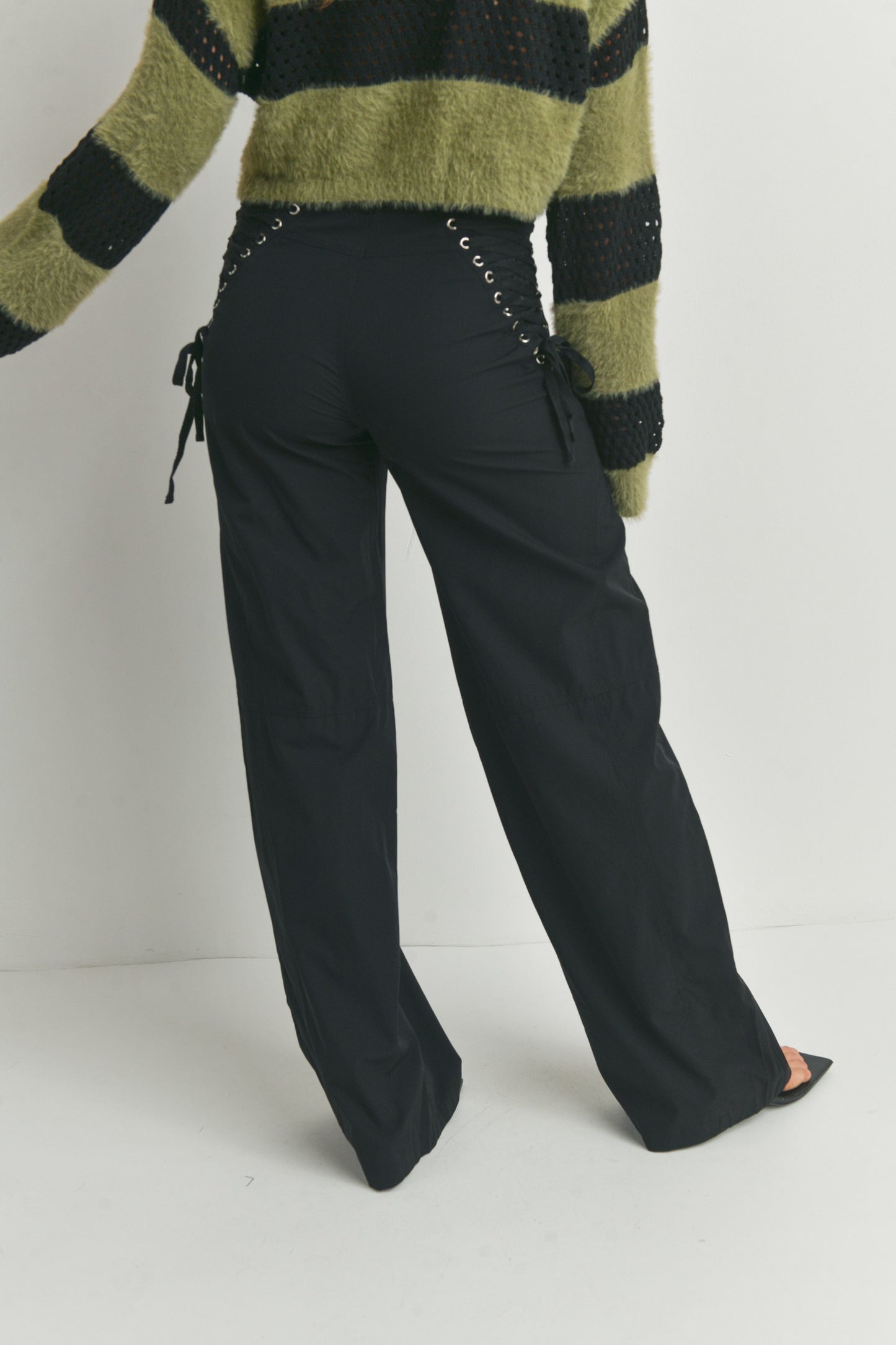 Casual Zipper Wide Leg Pants Trousers