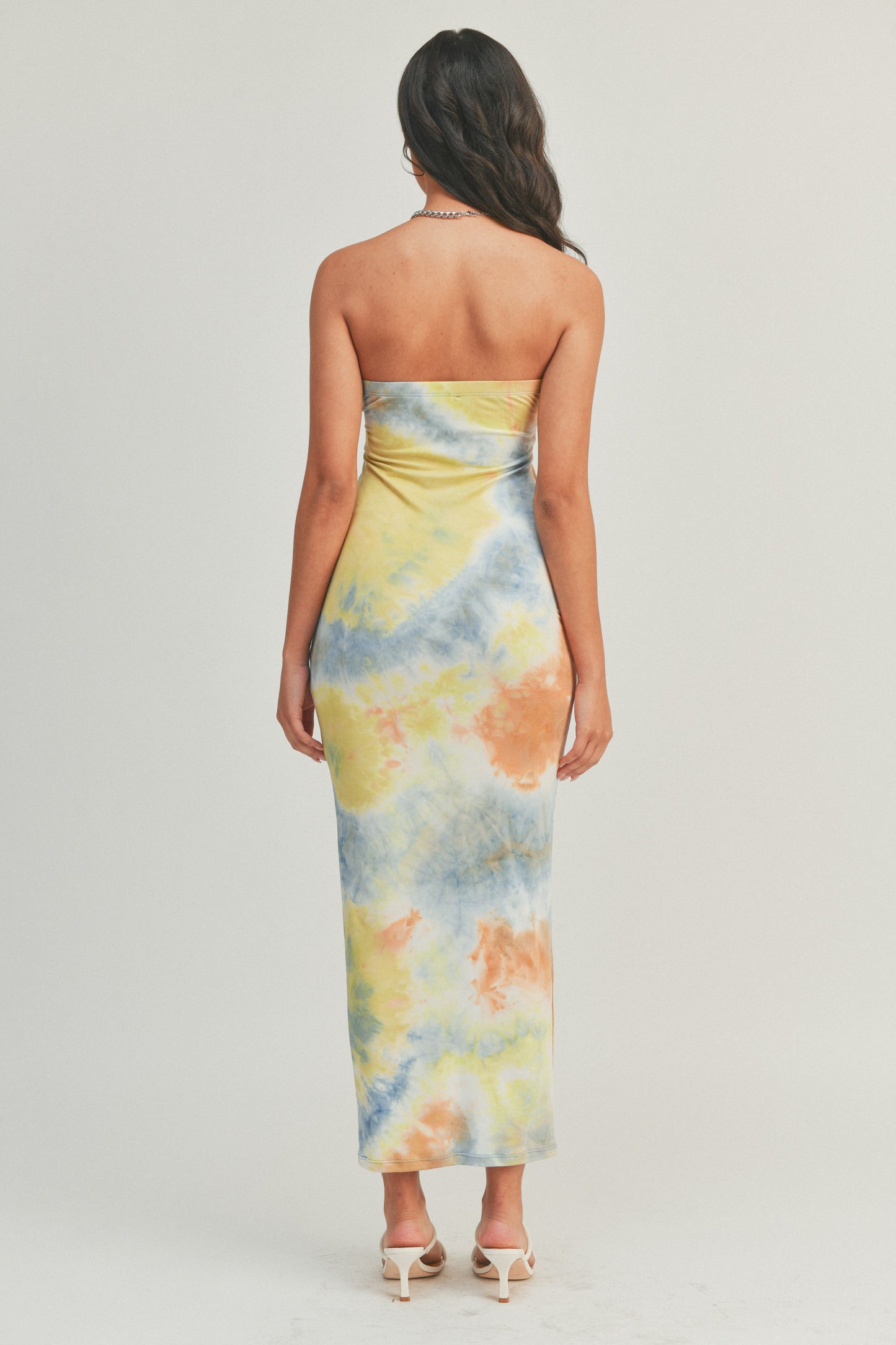 Tie-Dye Maxi Dress with Pockets