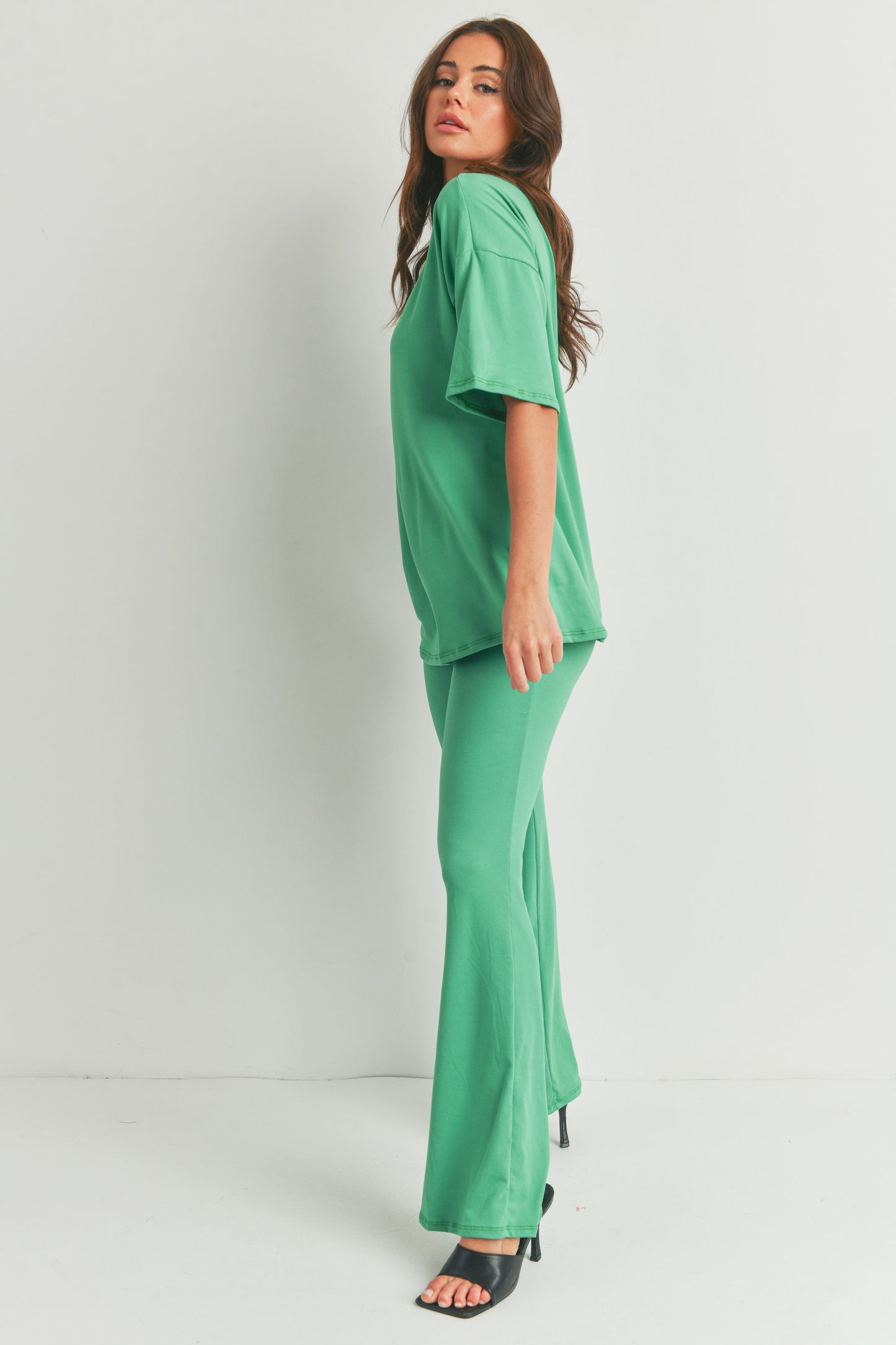 Short Sleeve Oversized T-Shirt and Pants - 2 Piece Set