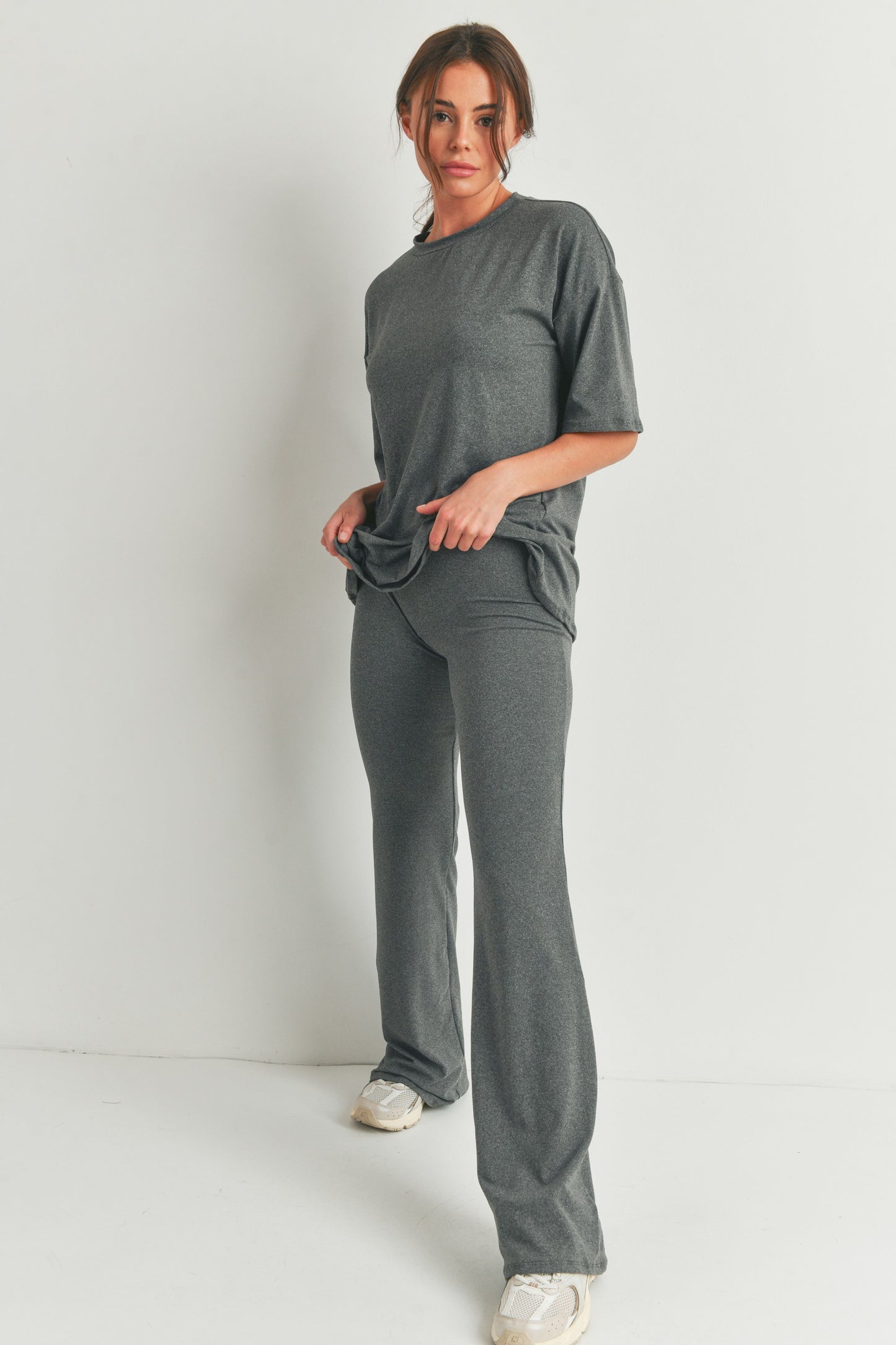 Short Sleeve Oversized T-Shirt and Pants - 2 Piece Set